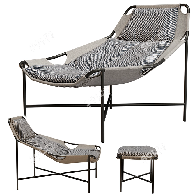 Iconic Outdoor Armchair: Rolf Benz JACKOUT 3D model image 1