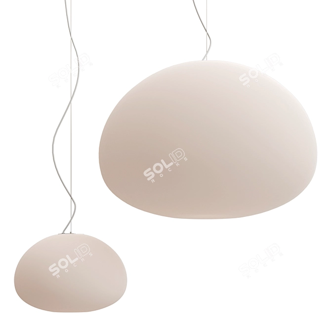 Muuto Fluid Opal Pendant Light 3D model image 1