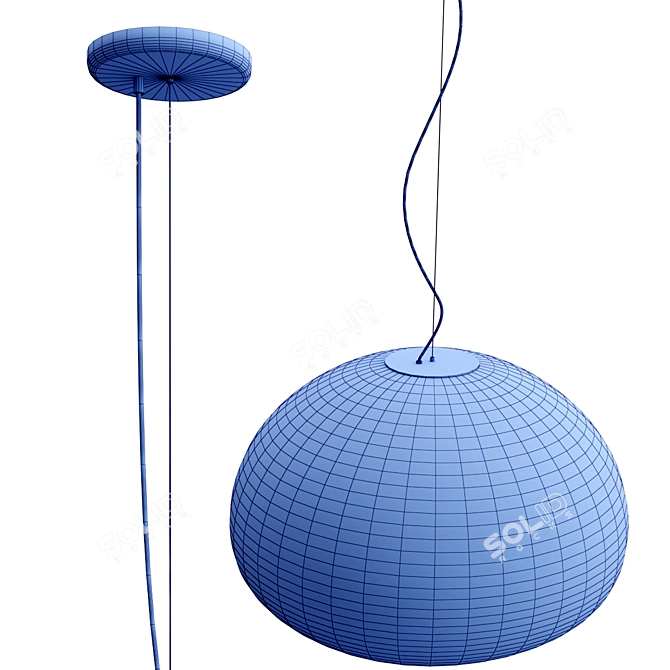 Muuto Fluid Opal Pendant Light 3D model image 3