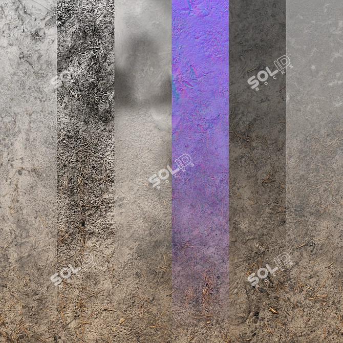 Seamless Displacement Modification Textures 3D model image 3