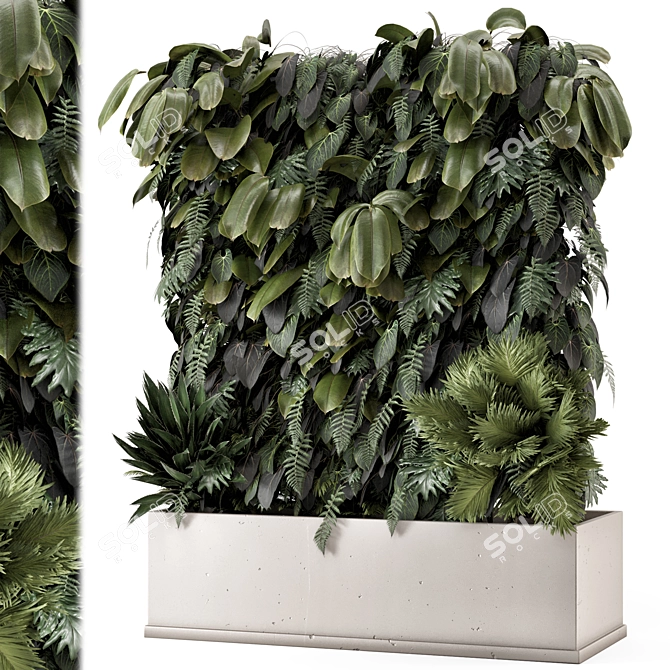 Contemporary Indoor Plants Set 2046 3D model image 1