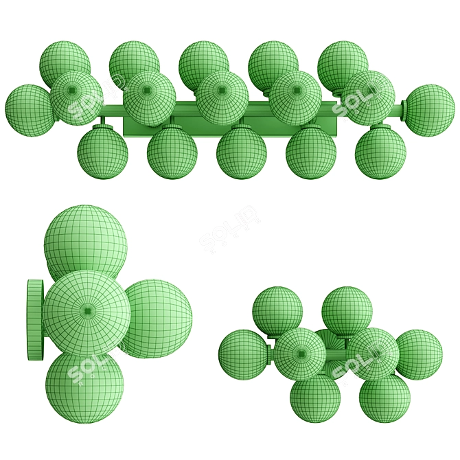 Elegant Arya Wall Lamp Collection 3D model image 3