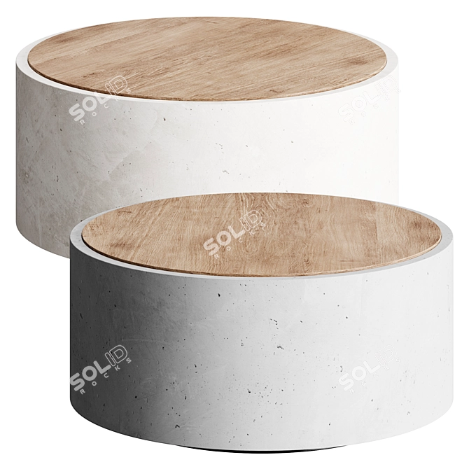 Elegant Crosby Coffee Table 3D model image 1