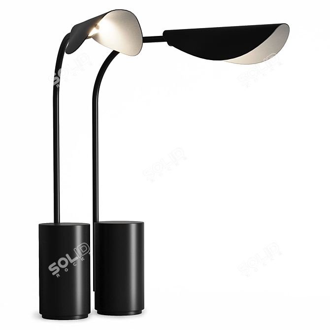 Japanese-Inspired Table Lamp LIGGERA 3D model image 1