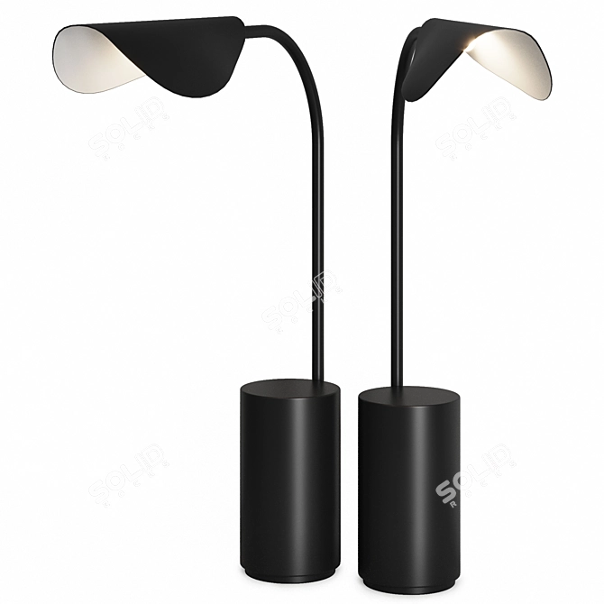 Japanese-Inspired Table Lamp LIGGERA 3D model image 3