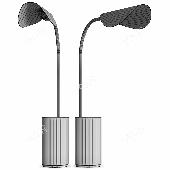 Japanese-Inspired Table Lamp LIGGERA 3D model image 4