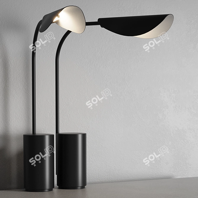 Japanese-Inspired Table Lamp LIGGERA 3D model image 7