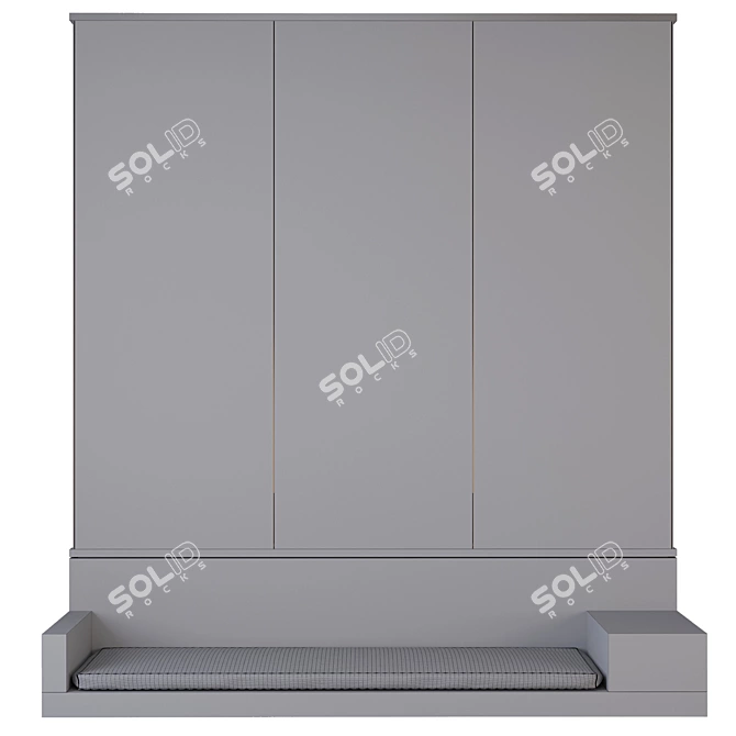 Versatile 3D Fireplace Model 3D model image 6