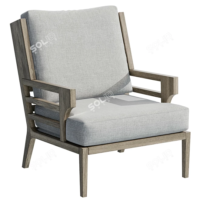 Rolandat Upholstered Accent Chair 3D model image 1