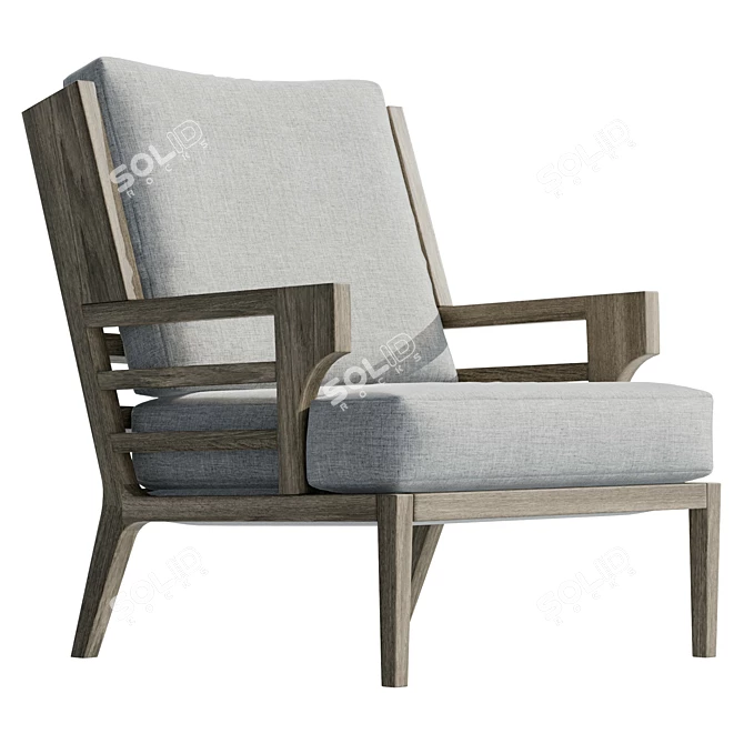 Rolandat Upholstered Accent Chair 3D model image 4