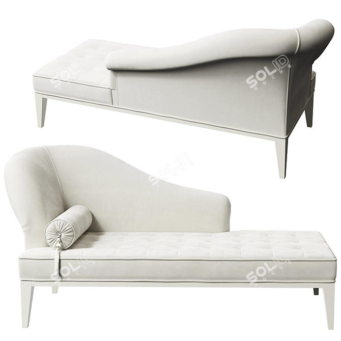 Neoclassical Settee in Two Designs 3D model image 3