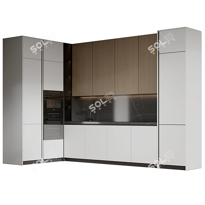 Miele Integrated Kitchen Appliance Set 3D model image 1