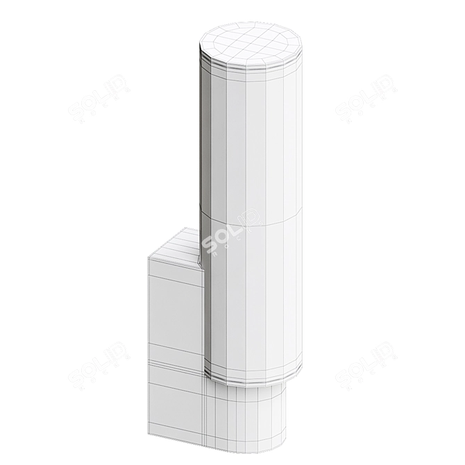 Kyoto LED Wall Light Fixture 3D model image 3