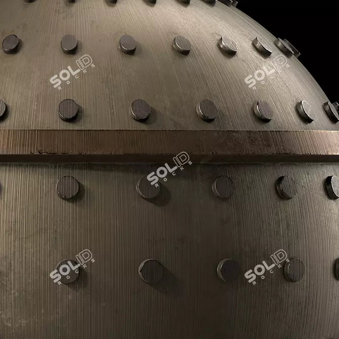 PBR Metal Panels 4K Texture 3D model image 3