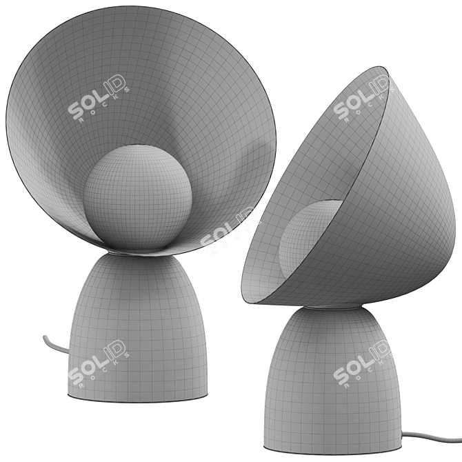 Sleek DFTP Hello Table Lamp 3D model image 3