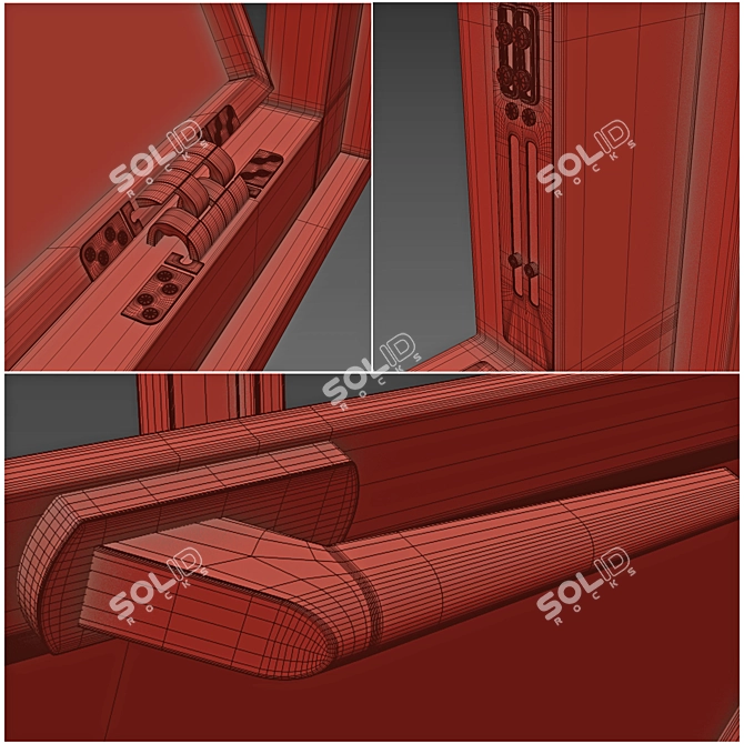 Sleek Windows Design with Vray 3D model image 6