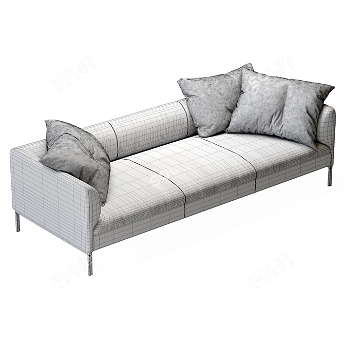 Elegant Paul Sofa Design 3D model image 3