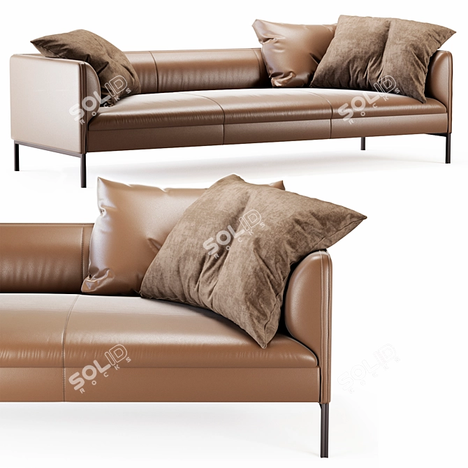 Elegant Paul Sofa Design 3D model image 4