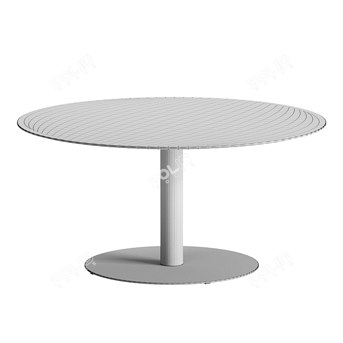 Elegant Bellagio Outdoor Garden Table 3D model image 1