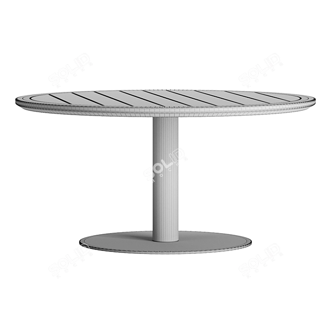 Bellagio Outdoor Table: Teak Garden Elegance 3D model image 1