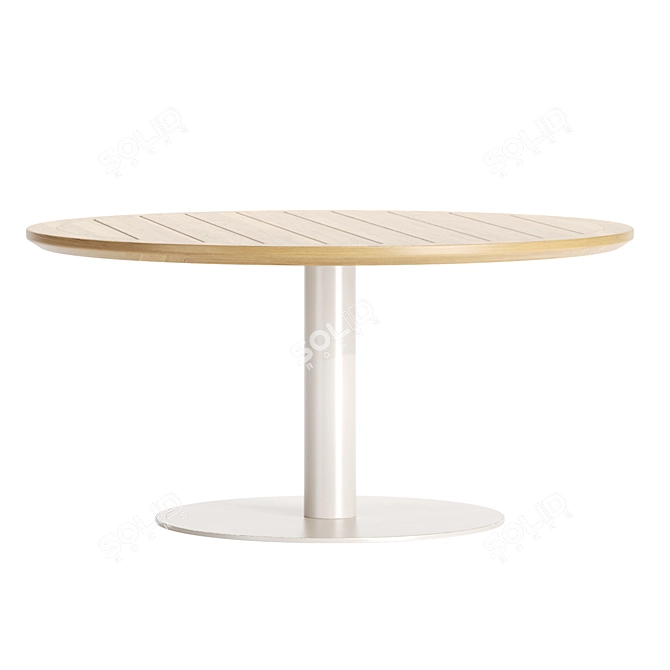 Bellagio Outdoor Table: Teak Garden Elegance 3D model image 3