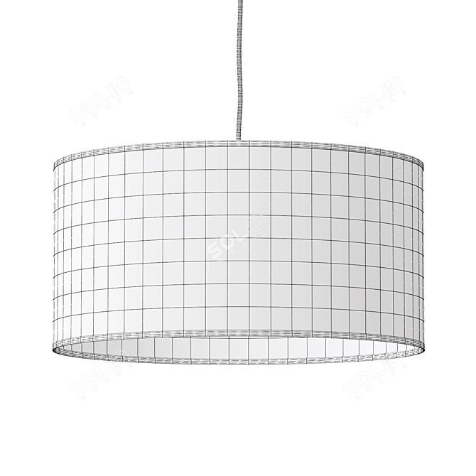 Hand-Woven KANNA Pendant Light 3D model image 3