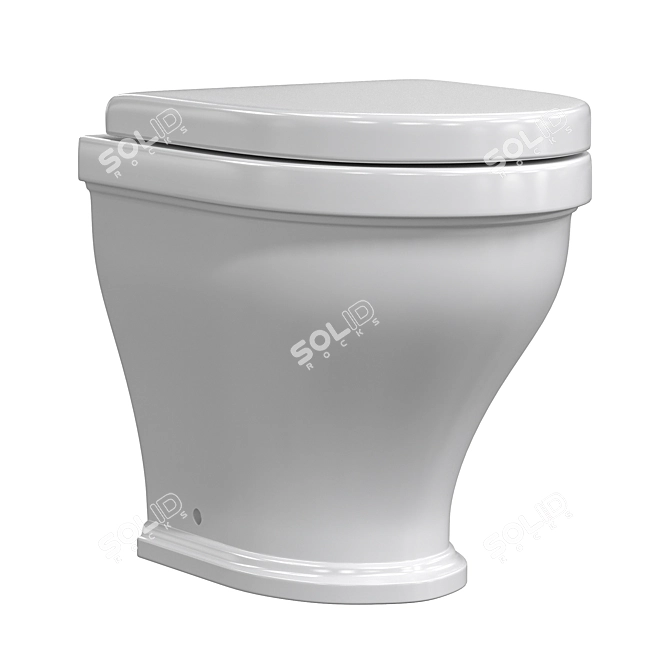Compact Rimless Toilet CEZARES GIUBILEO 3D model image 4