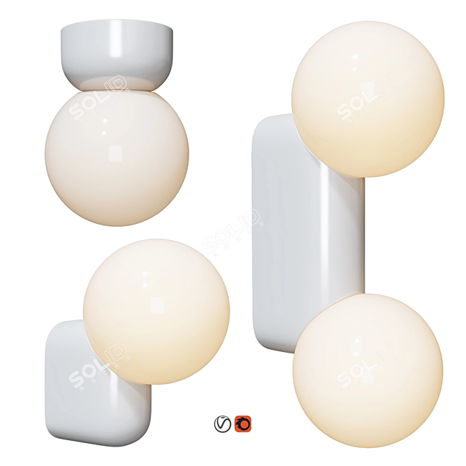 Lyra Wall Light Set 3D model image 1