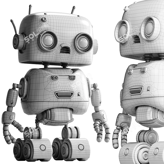 2015 Robot Toy 02 FBX 3D model image 2