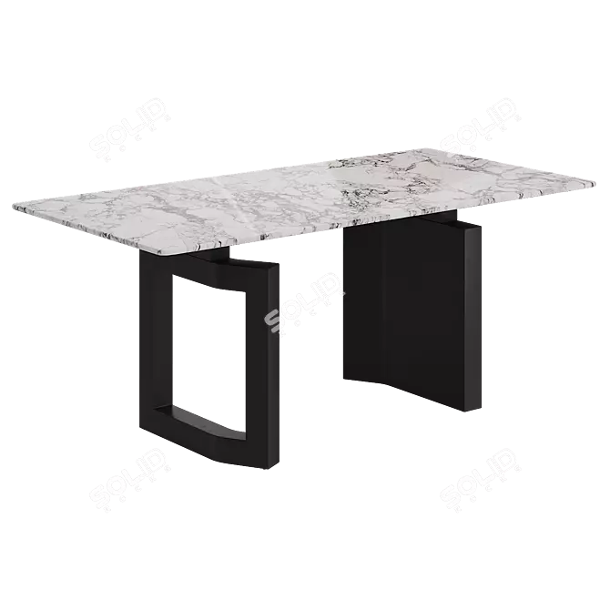 Marble Dining Table ALGORITMO-4012 3D model image 4