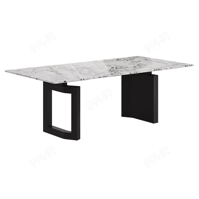 Marble Dining Table ALGORITMO-4012 3D model image 5