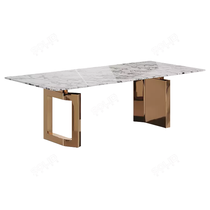 Marble Dining Table ALGORITMO-4012 3D model image 6