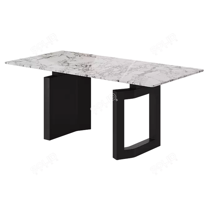 Marble Dining Table ALGORITMO-4012 3D model image 11