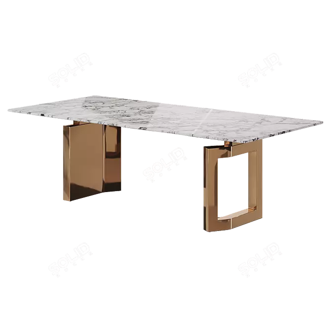 Marble Dining Table ALGORITMO-4012 3D model image 12