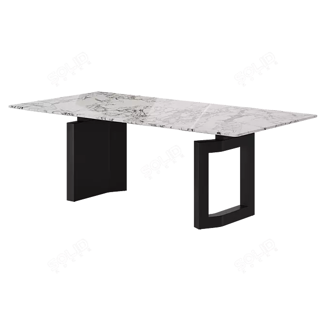 Marble Dining Table ALGORITMO-4012 3D model image 13