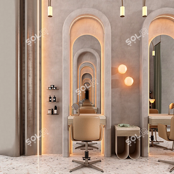 Glam Glow Beauty Lounge 3D model image 2