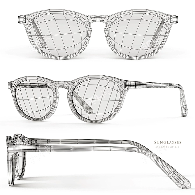 Tom Ford TF-904 Sunglasses Model 3D model image 4