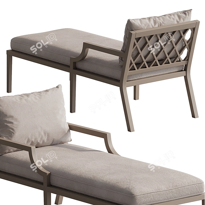 Elegant Outdoor Chaise: Bella Vista 3D model image 2