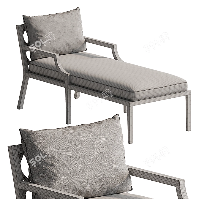 Elegant Outdoor Chaise: Bella Vista 3D model image 5