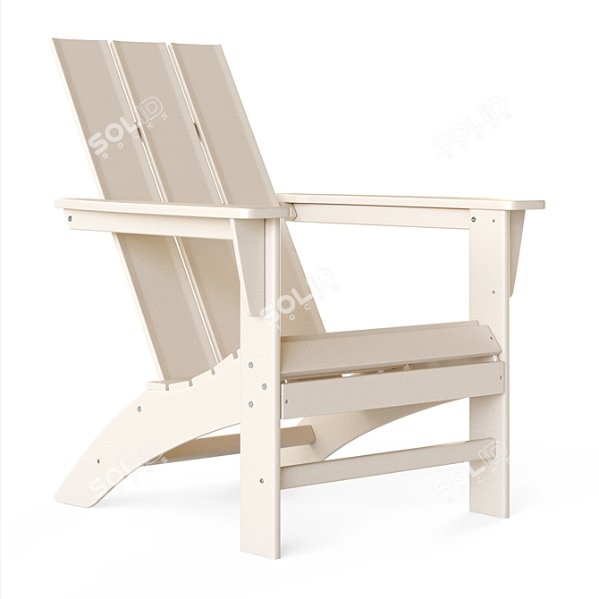 Modern Outdoor Lounge Chair 3D model image 1