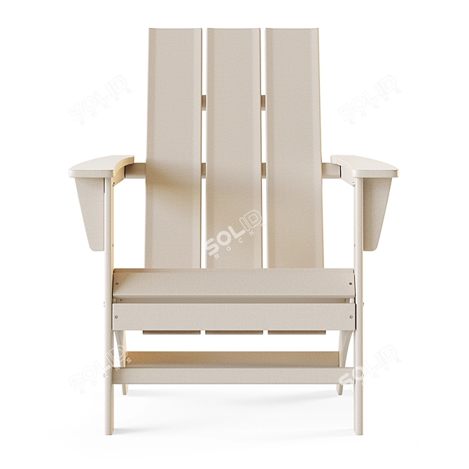 Modern Outdoor Lounge Chair 3D model image 2