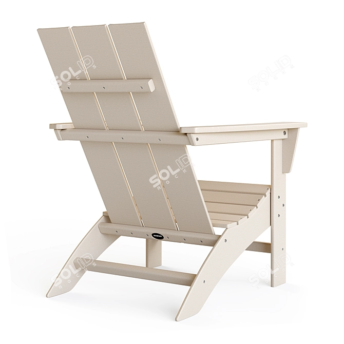 Modern Outdoor Lounge Chair 3D model image 3