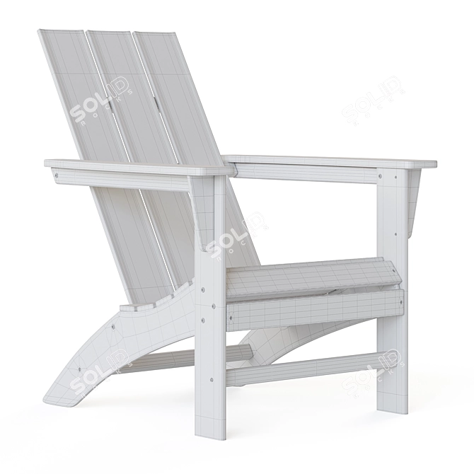 Modern Outdoor Lounge Chair 3D model image 7