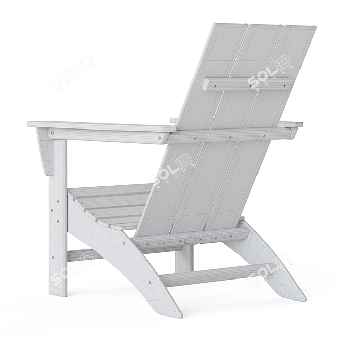 Modern Outdoor Lounge Chair 3D model image 8