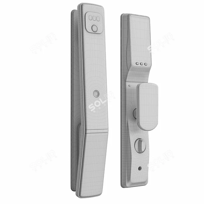 Smart Face Recognition Door Lock 3D model image 3