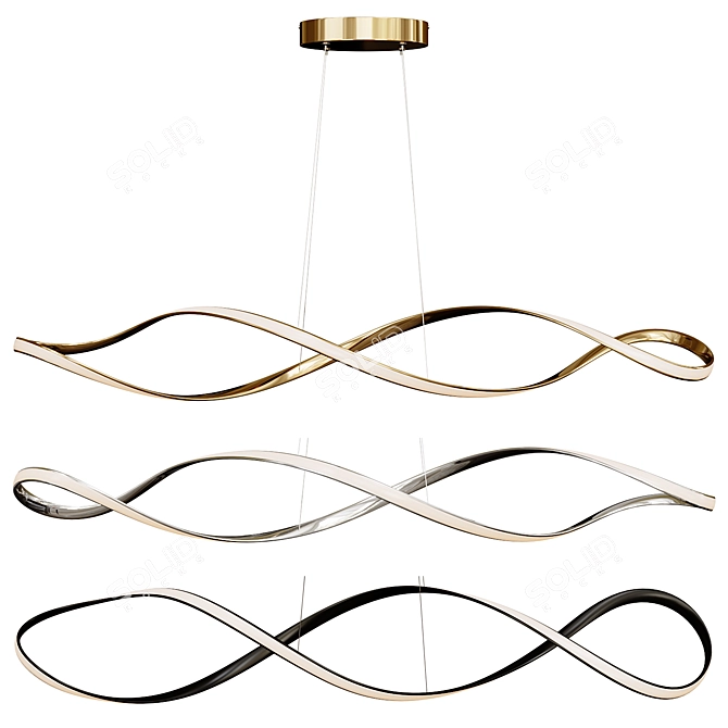 Minimalist Modern ELISEUS Lamp 3D model image 1