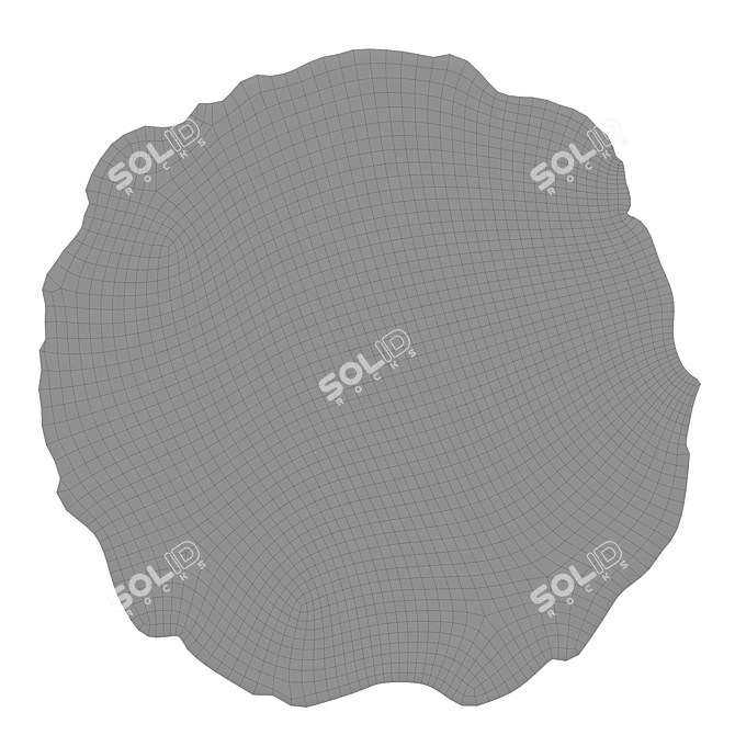 Luxury Designer Round Rug 3D 3D model image 2