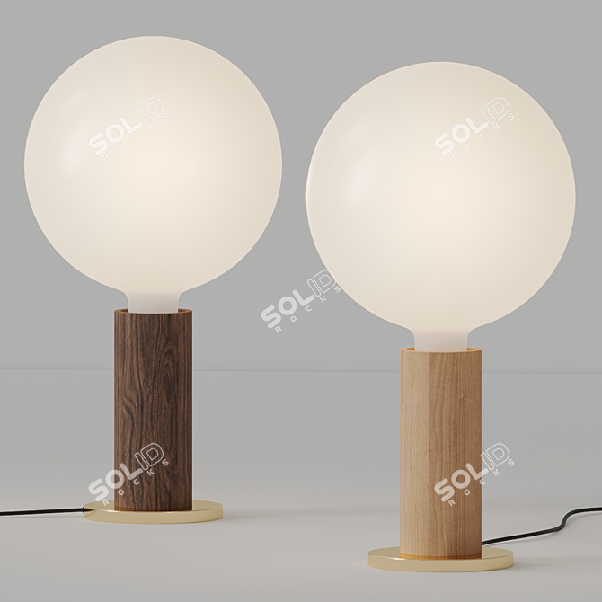 Tala Oak Knuckle Table Lamp 3D model image 2