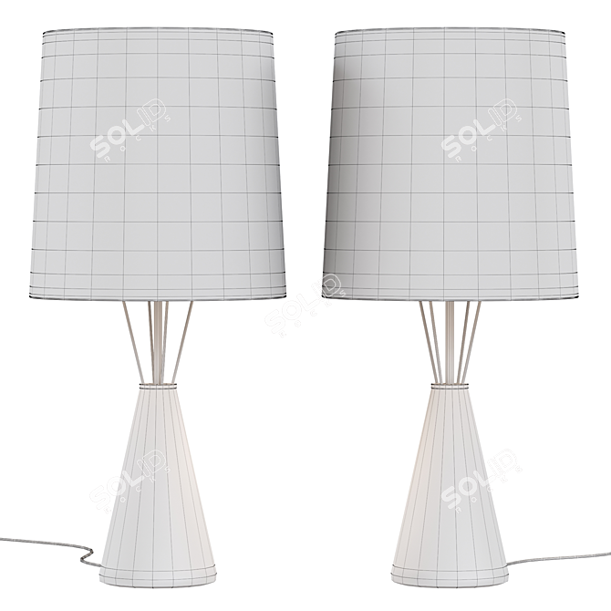 Elegant Ernest Table Lamp 3D model image 3