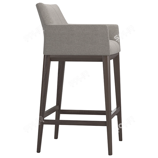 Elegant Carter Bar Chair 3D model image 3